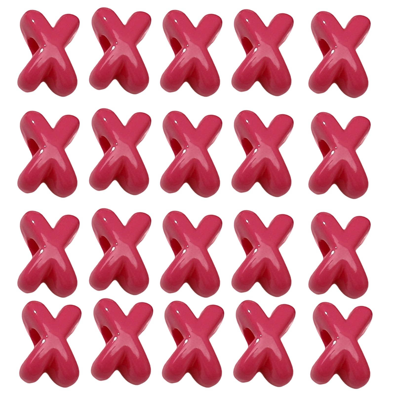 Tfaoys B 10Pcs Acrylic X Shaped Eads 2Mm Hole Colorful Spacers Eads For Friendship Racelets Jewelry Making Jewelry Making Spacer