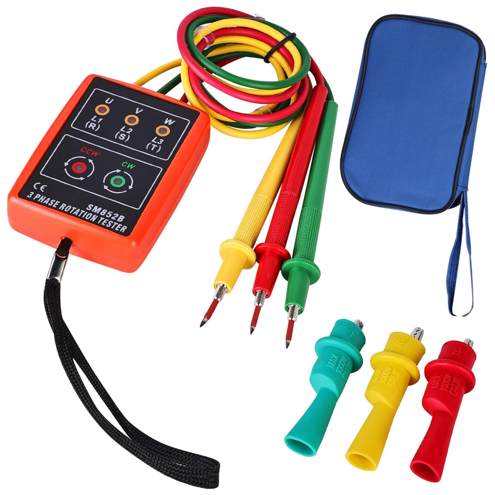 Tester Di Fase Digitale SP8030 - Per Tensione AC 60-600V, Con Morsetti A Coccodrillo - Foto 13