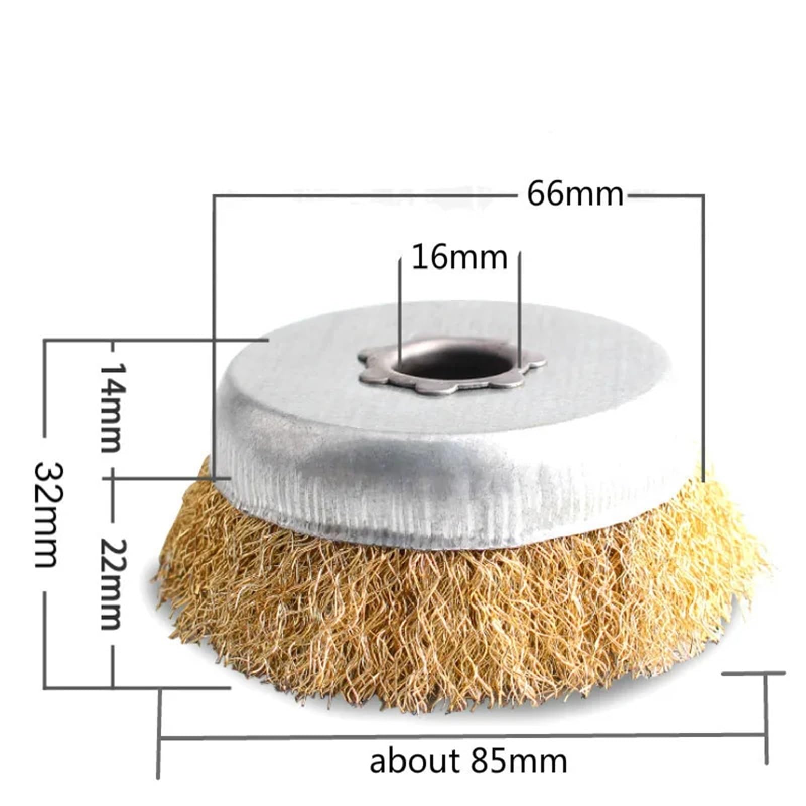 Confezione da 5 spazzole tazza in filo acciaio temperato ondulato 3 pollici | Accessori for smerigliatrice angolare for rimozione della ruggine metalli smerigliatura lucidatura fine della superficie