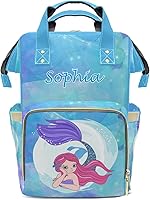 Vista 8 de Linda mochila de pañales con diseño de conejo de hoja verde con nombre, bolsa multifunción de gran capacidad para mamá, papá, unisex, niño y niña