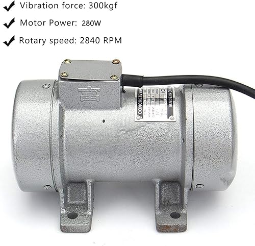 MYOYAY Vibrador de hormigón, vibrador de hormigón eléctrico de 280 W, motor de hormigón, vibrador de mesa, vibrador, máquina resistente 110 V, 60