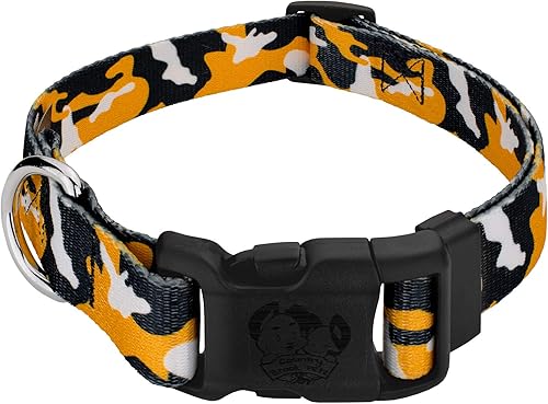 Miniatura 15 de Country Brook Petz - Collar ajustable de 1/2 pulgada para perros para razas pequeñas, medianas y grandes, colección deportiva y de camuflaje