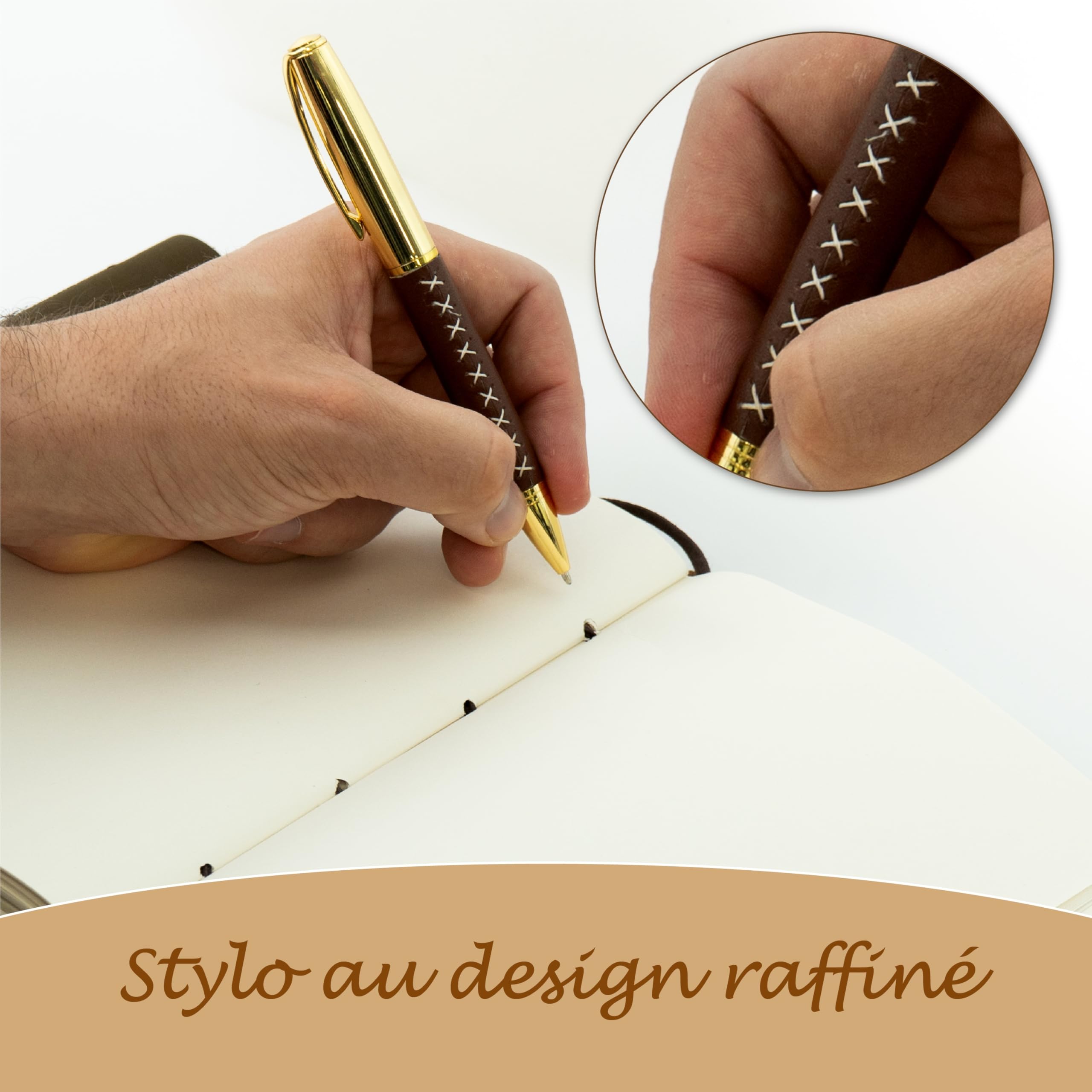 Coffret journal cuir Sovereign-Gear Arbre de vie – Carnet fait main avec stylo et marque-page | Journal vintage homme/femme | Livré dans coffret cadeau estampé élégant.