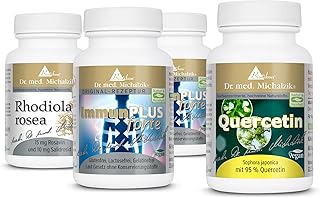 ImmunPlus forte Bundle mit Quercetin und Rhodiola rosea nach Dr. med. Michalzik - 240 Kapseln - Immun-Booster Kurprogramm - ohne Zusatzstoffe - von BIOTIKON®