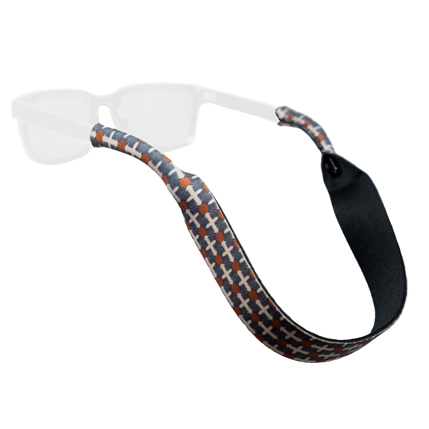 Chums Neoprene Patterns Eyewear Retainer – Durable Floating Sunglasses Sport Strap (Geo Dots)