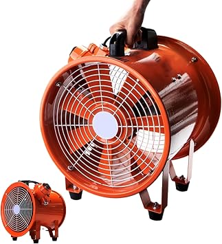 Portable Industrial Axial Flow Fan,Utility Blower Fan, 2800 And 3300 RPM Air Mover Duct Fan, Suitable for Home Factory Warehouses