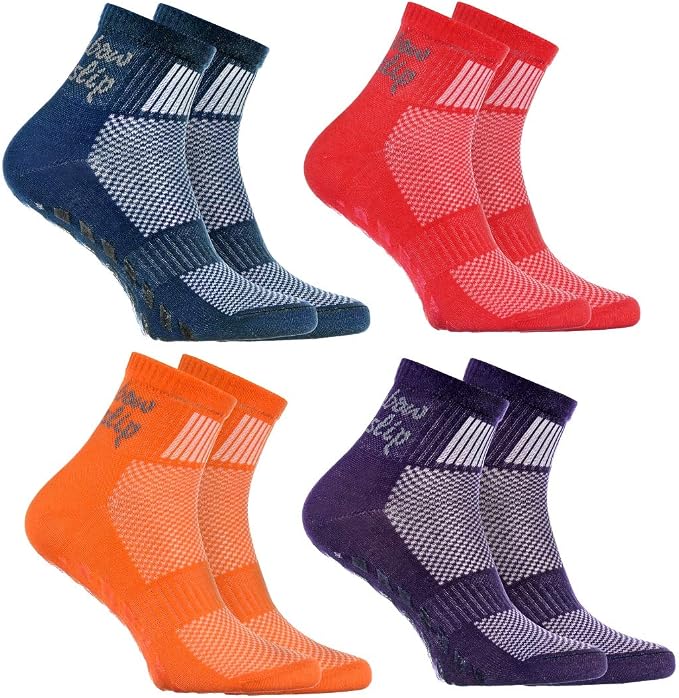 Rainbow Anti-Rutsch-Socken Für Kinder – Baumwolle, Für Sport & Zuhause, Viele Farben, EU-Größen