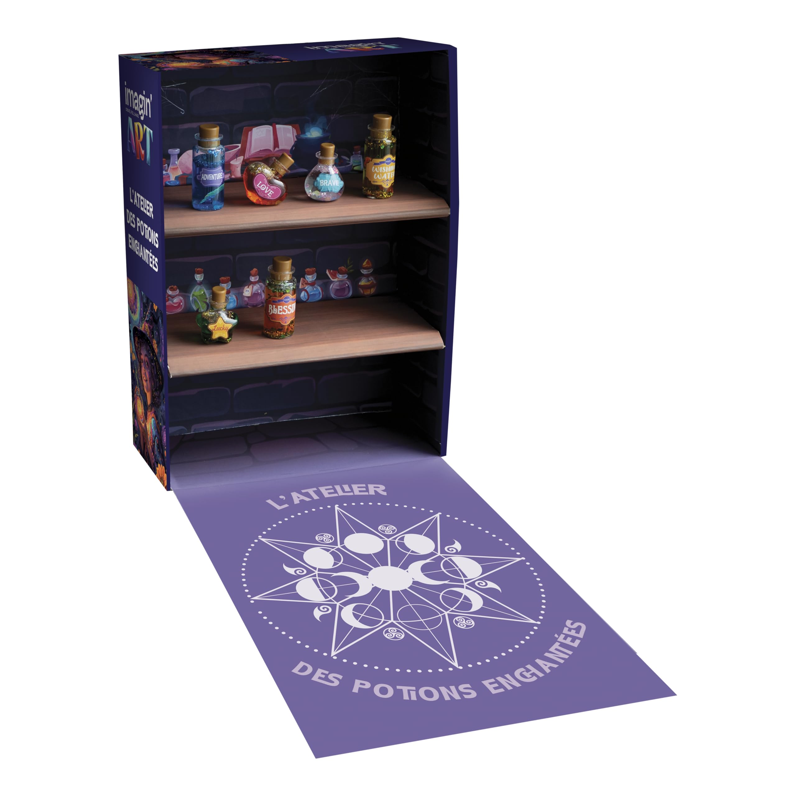 Silverlit Imagin'Art L’Atelier des Potions Enchantées Coffret Créatif Alchimie Magique Fioles Recettes Féeriques Loisirs Créatifs Enfant