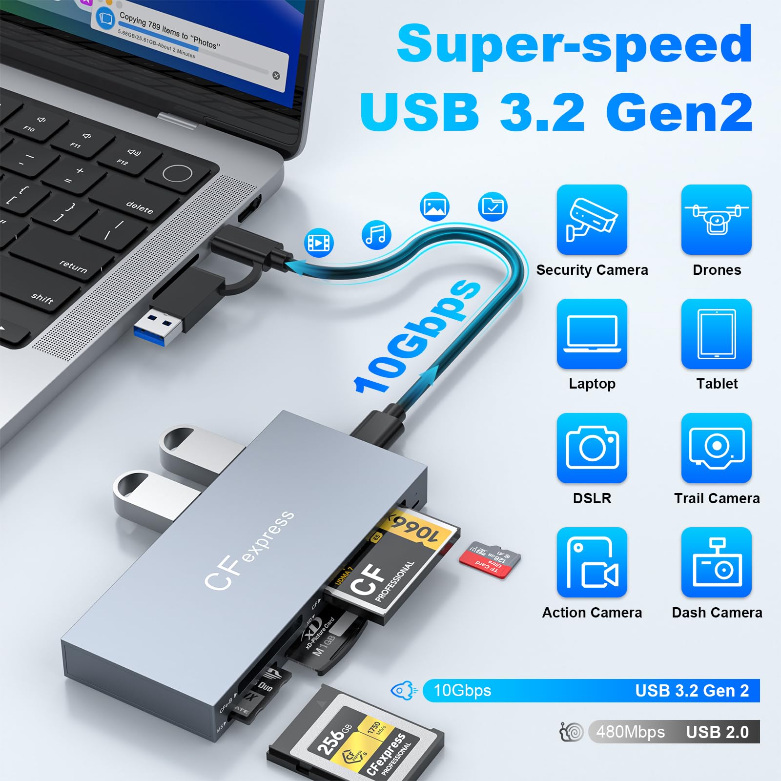 Amazon.co.jp: Rocketek CFast 2.0 カードリーダー + USB 3.0