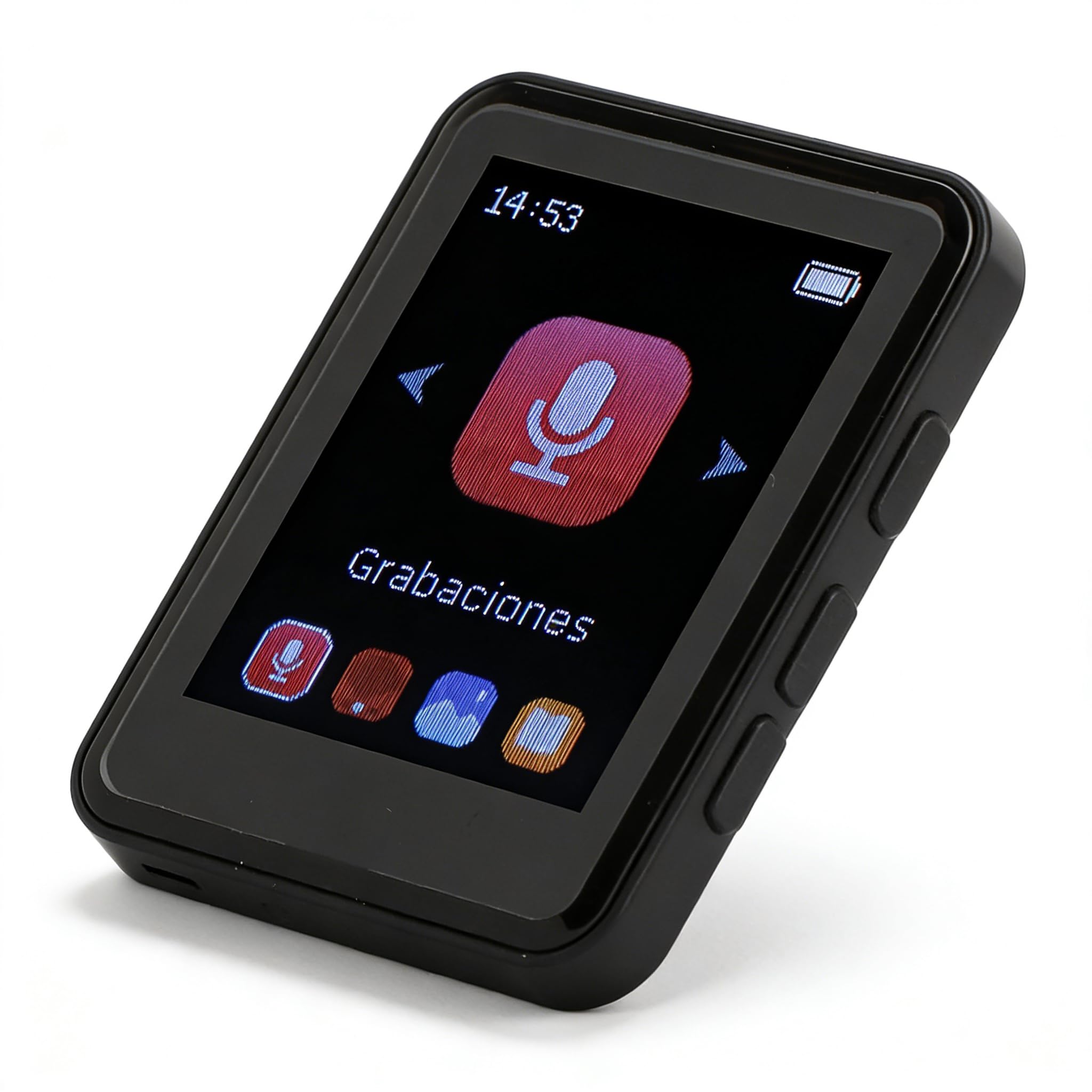 SENECESLI HiFi MP3 MP4 プレーヤー、母親と父親向けの 5.0 ポータブル音楽プレーヤー、1.8 インチのタッチ スクリーン付きミュージック ビデオ - ゴールド (4ギガバイト)