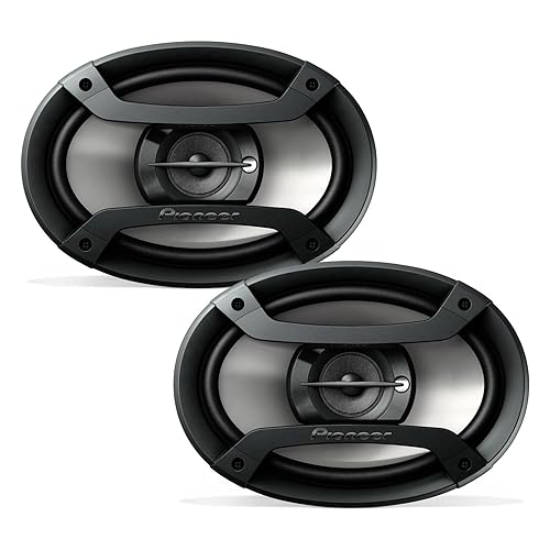 PIONEER TS-F6935R 3-Way Coaxial Car Audio Speakers - 6" x 9" Passive Car Speakers (Pair), 230 W Max Power, Black and Silver