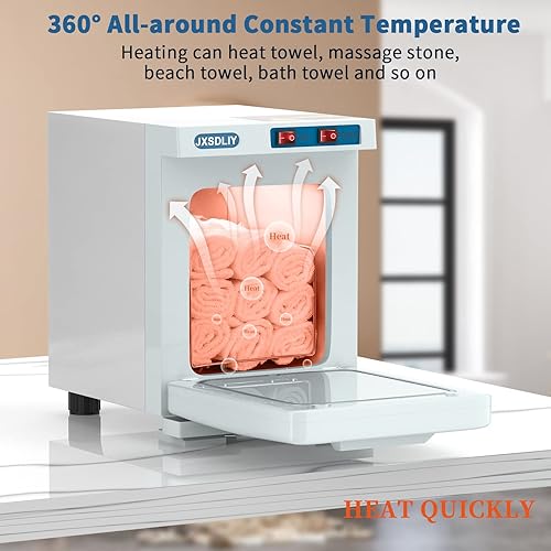 Miniatura 6 de JXSDLIY Pequeño calentador de toallas calientes para spa, hogar, salón, esteticista 2 en 1, 5 litros, mini toallas calientes personales,