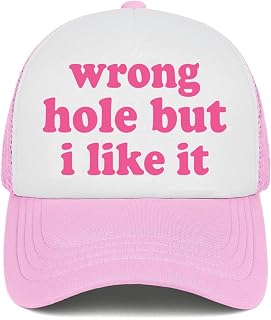 Funny Trucker Hats for Women Hot Pink Funny Gag Hats for Adults Humor Dirty Bachelorette Party Hat