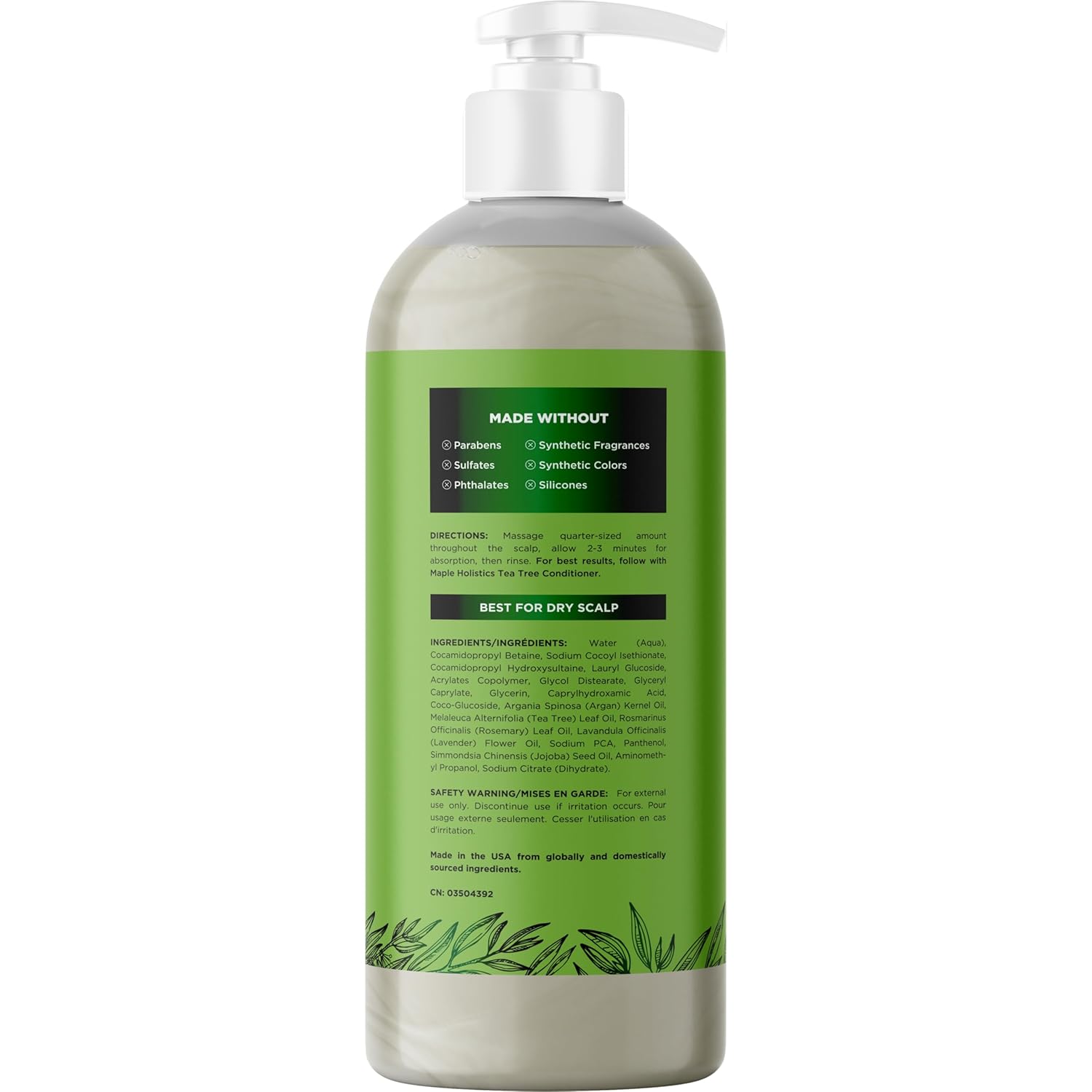 Clarifying Shampoo for Build Up & Oily Hair - Tea Tree Shampoo for Men and Women with Rosemary Essential Oil for Oily Hair and Scalp - Color Safe Vegan Sulfate Silicone & Paraben Free (16 Fl Oz) - Image 6