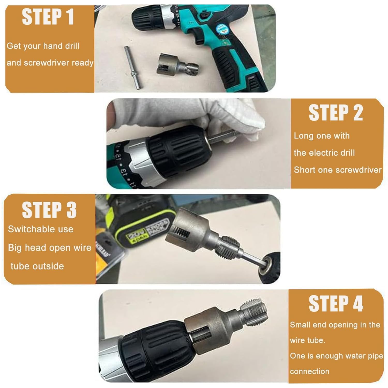 AASONS PVC Pipe Threading Tool - 2-in-1 -5