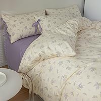 Vista 59 de VM VOUGEMARKET - Juego de funda de edredón floral rosa, Queen, 3 piezas, ropa de cama de algodón para niñas estilo campestre romántico, con cierre