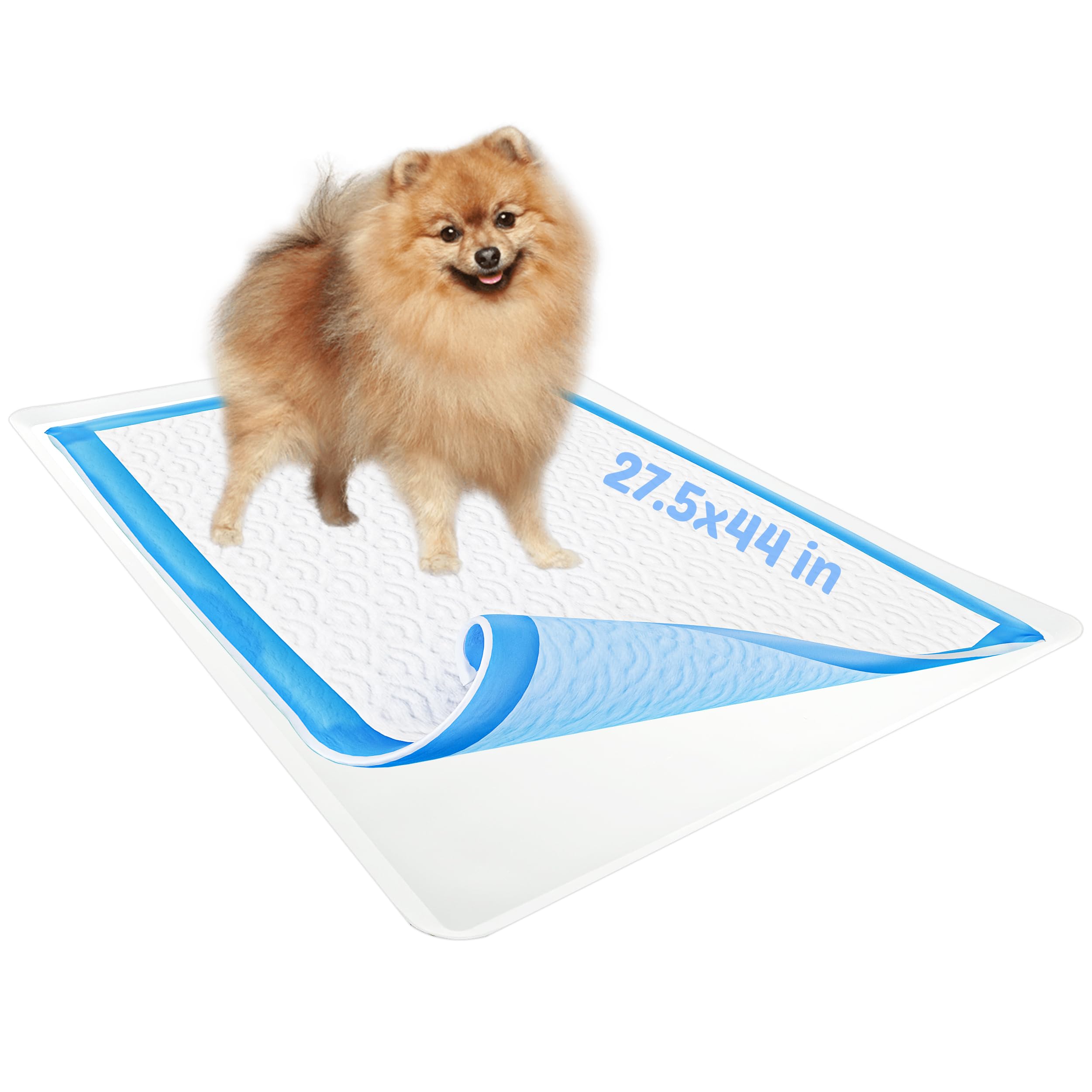 TidyFriend Dog Pee Pad Holder Tray Fits for 27.5” x 44” Wee Wee Pee Pads - Stable Grip, Raised Edges, Quick-Wipe Silicone Surface Dog Potty Tray