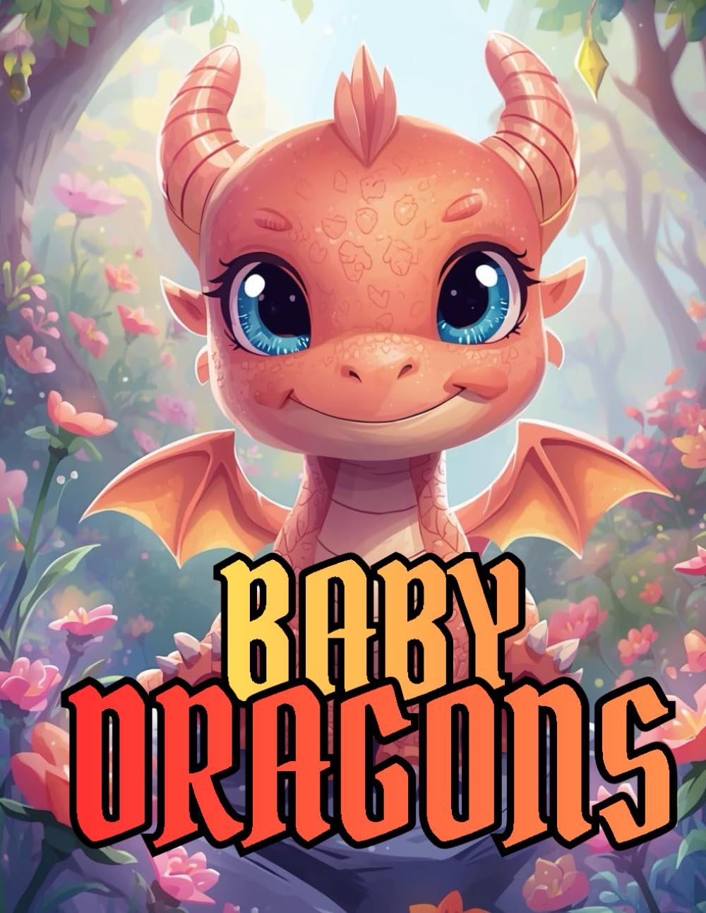 Dragon Coloring Book for Kids – Baby Dragons: Cute Fantasy Creatures and Magical Adventures: 75 Fun Pages of Adorable Baby Dragons, Castles, and Imaginative Scenes for Boys and Girls