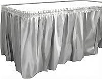 Vista 8 de Party Dimensions Falda de mesa de plástico, 29 pulgadas por 14 pies, rosa claro, 1 paquete