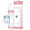 hyaluronic serum high dose 100 ml - with anti-aging booster avocado ol peptides and vitamin e - vegan anti-wrinkle face cream for eyes neck and cleavage with crosslinked hyaluronic acid