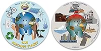 Vista 8 de Celestial Buddies Our Precious Planet 16" Soft Stuffed Plush, Fun Planet Facts & Climate Change Tag for Kids – STEM Learning, Educational Gift