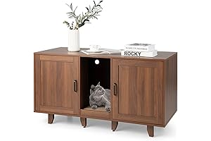 PETSITE Cat Litter Box Enclosure Furniture: Hidden Home for Your Purry Pals