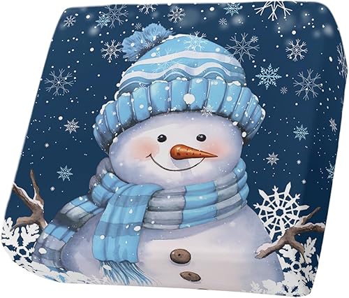 Miniatura 37 de Fundas de cojín para sofá de Navidad con diseño de muñeco de nieve, funda elástica para sofá con parte inferior elástica, fundas de sofá con diseño