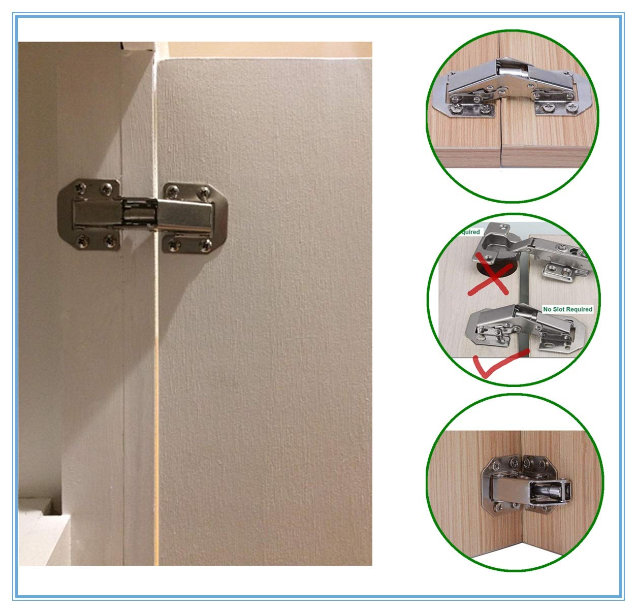 Buy elysian NonMortise Concealed 90 Degree Spring Hinge Door Hinges