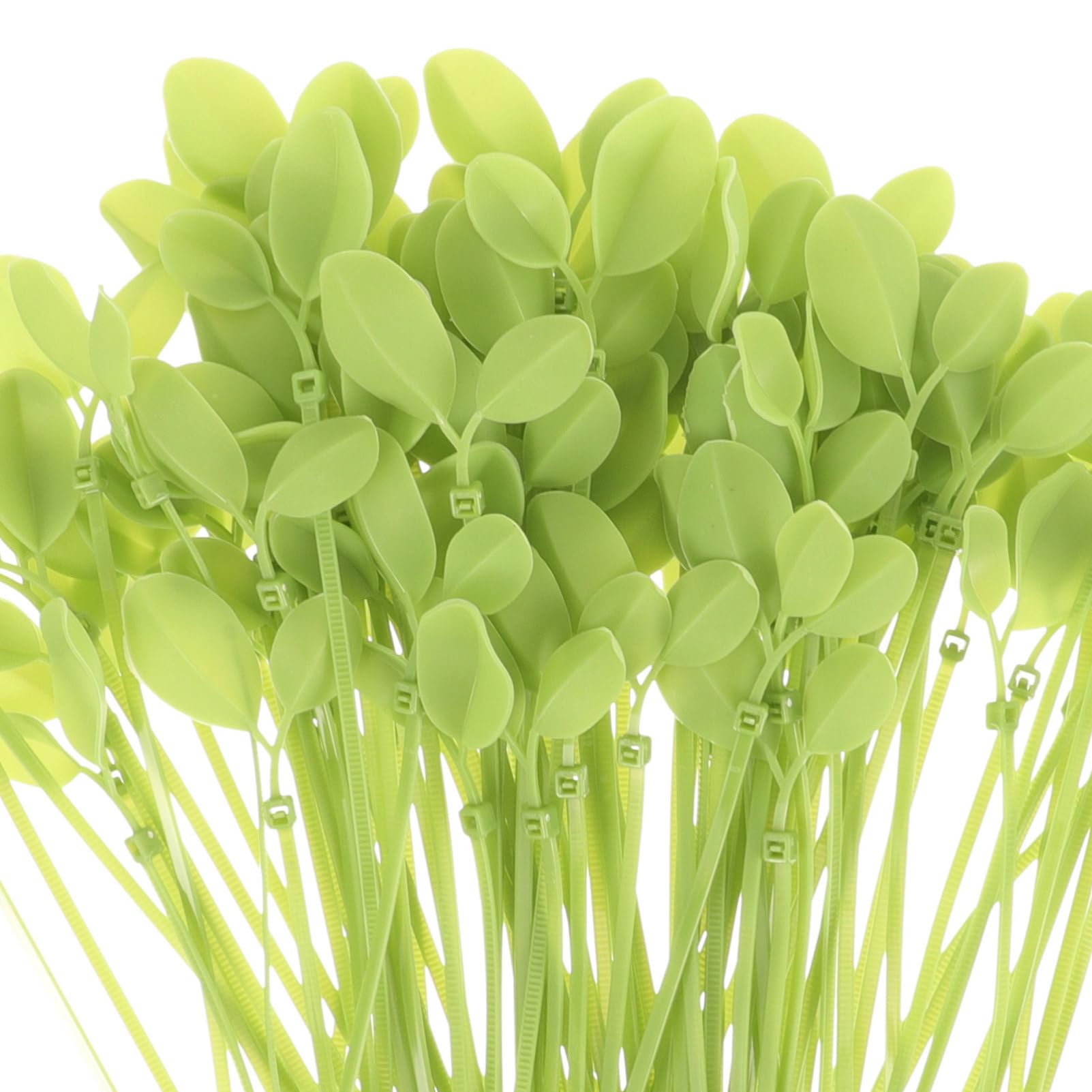DOITOOL 4 Sätze Simulierte Blattbindung Kabelbinder Für Drähte Mehrzweck-kabelbinder Farbige Cable Tie Reißverschluss Strapazierfähig Plastik Green 100 Stück * 4