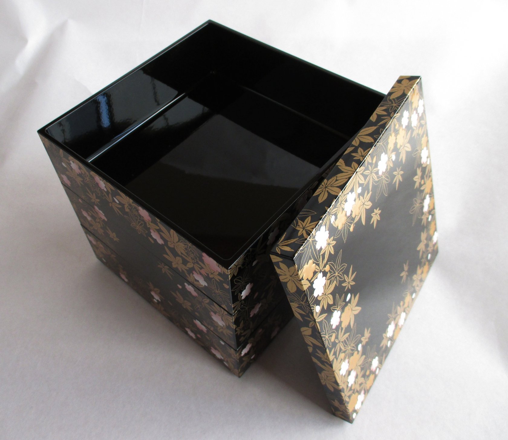 Kita-City Lacquerware Shop KZ2774A Shiki Shunju 5.0 Three Tiers