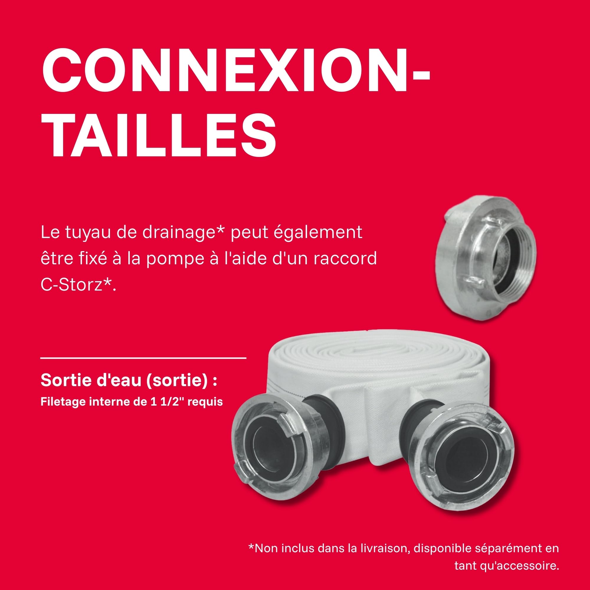 T.I.P. Maxima 350 IPX Pompe Submersible pour Eaux Usées en Acier Inoxidable avec Pied Extensible et Poignée Débit 20000 l/h Hauteur de Refoulement 8 m Puissance nominale 800 Watts Couleur Argent