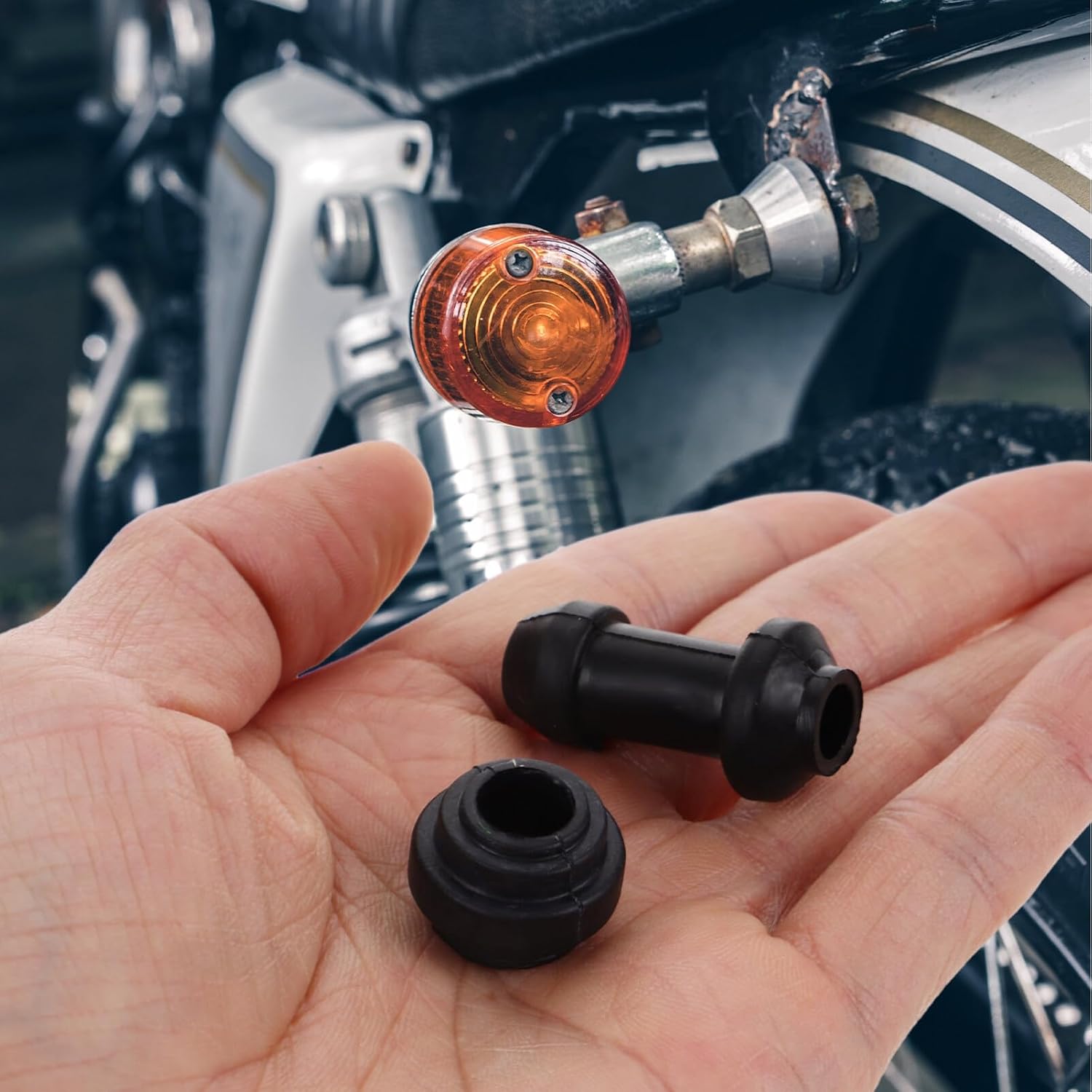 iplusmile 10sets Brake Bleeder Screw Caps Grease Fitting Rubber Dust Covers for Motorcycles Durable Protection Enhanced Performance Fit Stable Sturdy Design