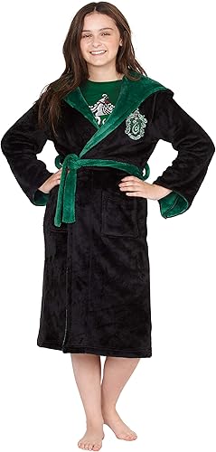 Miniatura 6 de Harry Potter Hogwarts Houses - Bata de forro polar para niña - Gryffindor Hufflepuff Slytherin Ravenclaw