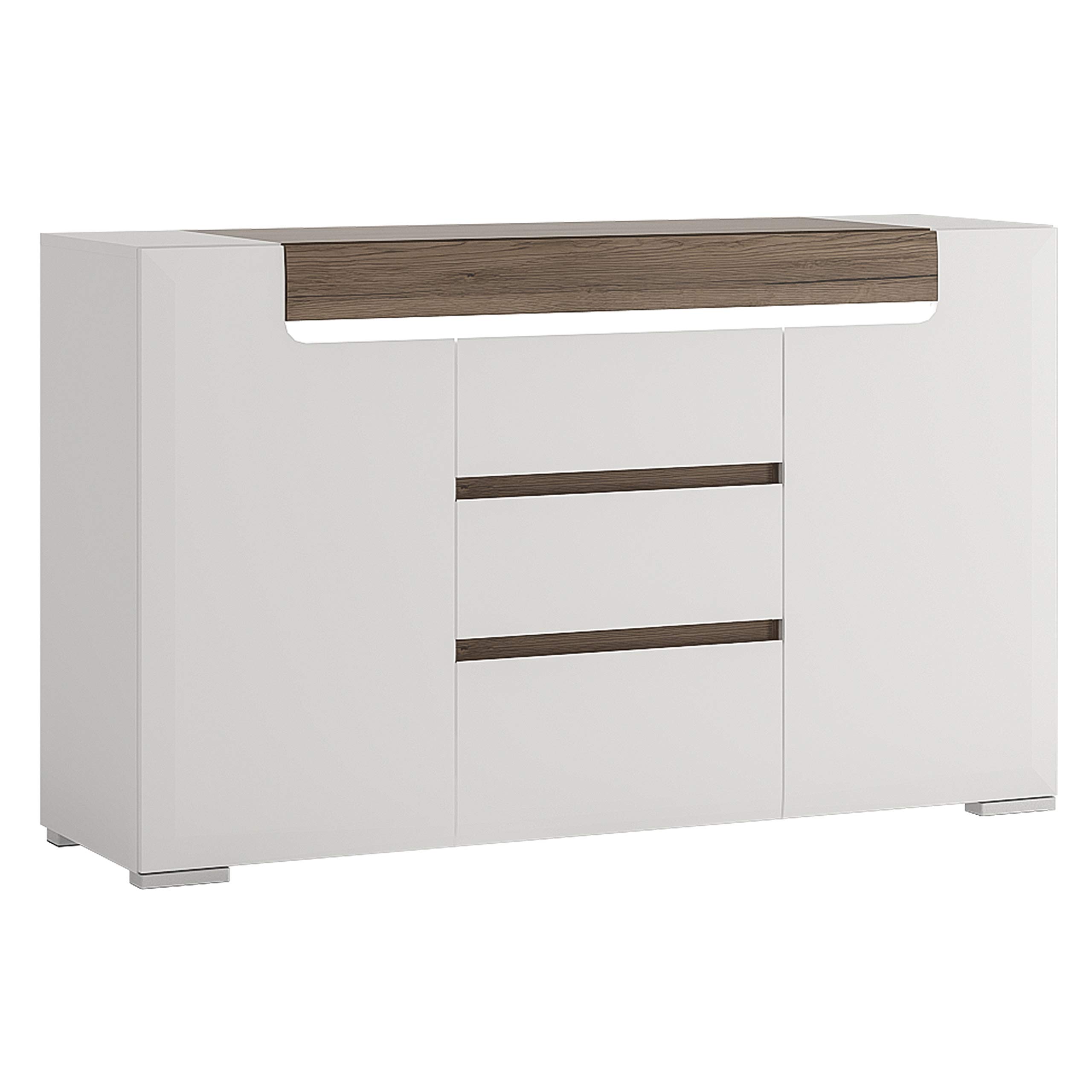 Toronto 2 Door 3 Drawer Sideboard (inc Plexi Lighting)
