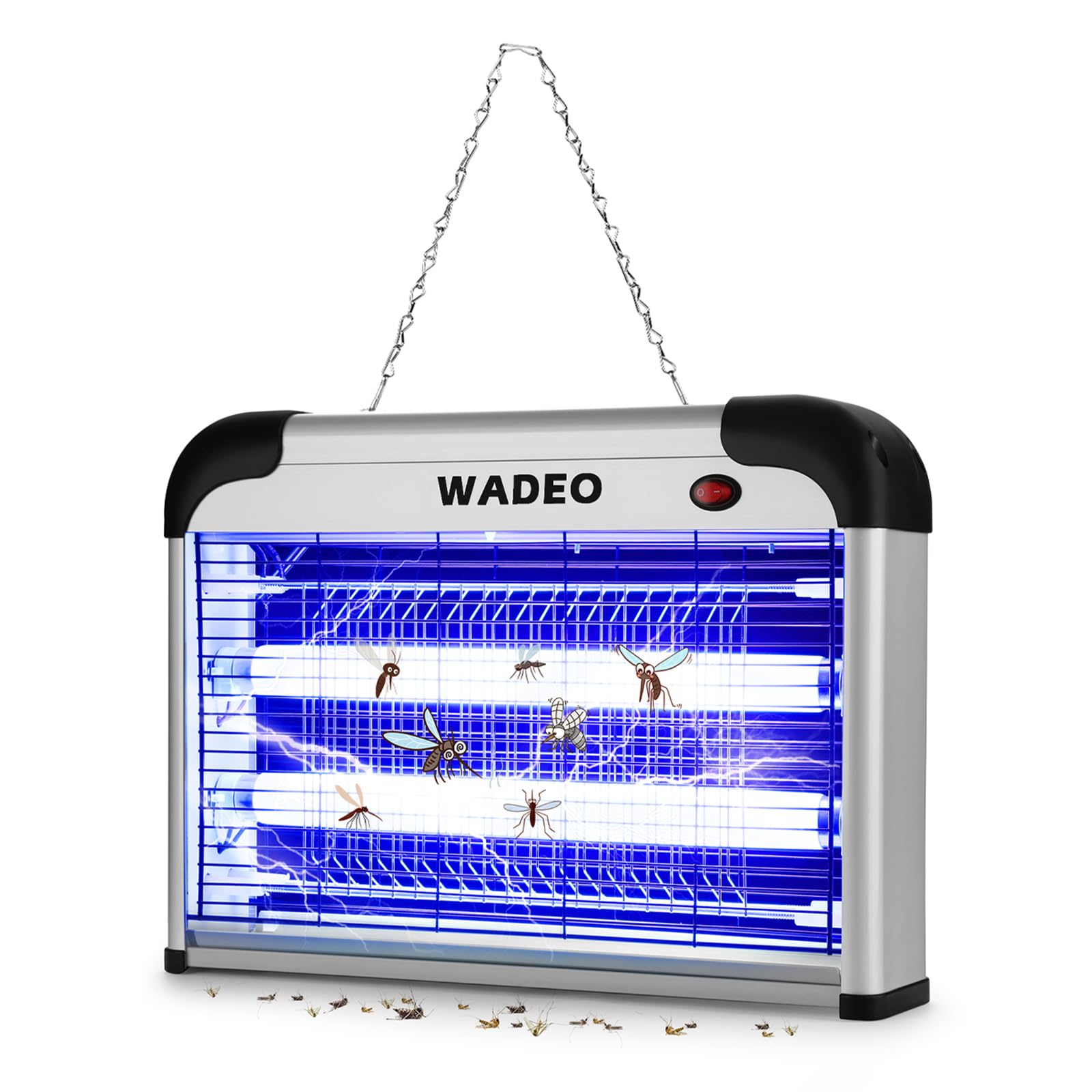 Lampe anti moustique electrique WADEO tue mouches 20W UV LED pour maison et bureau