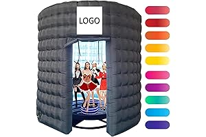 360 Photo Booth 118/148/158 inch Enclosure with LED Color Changing
