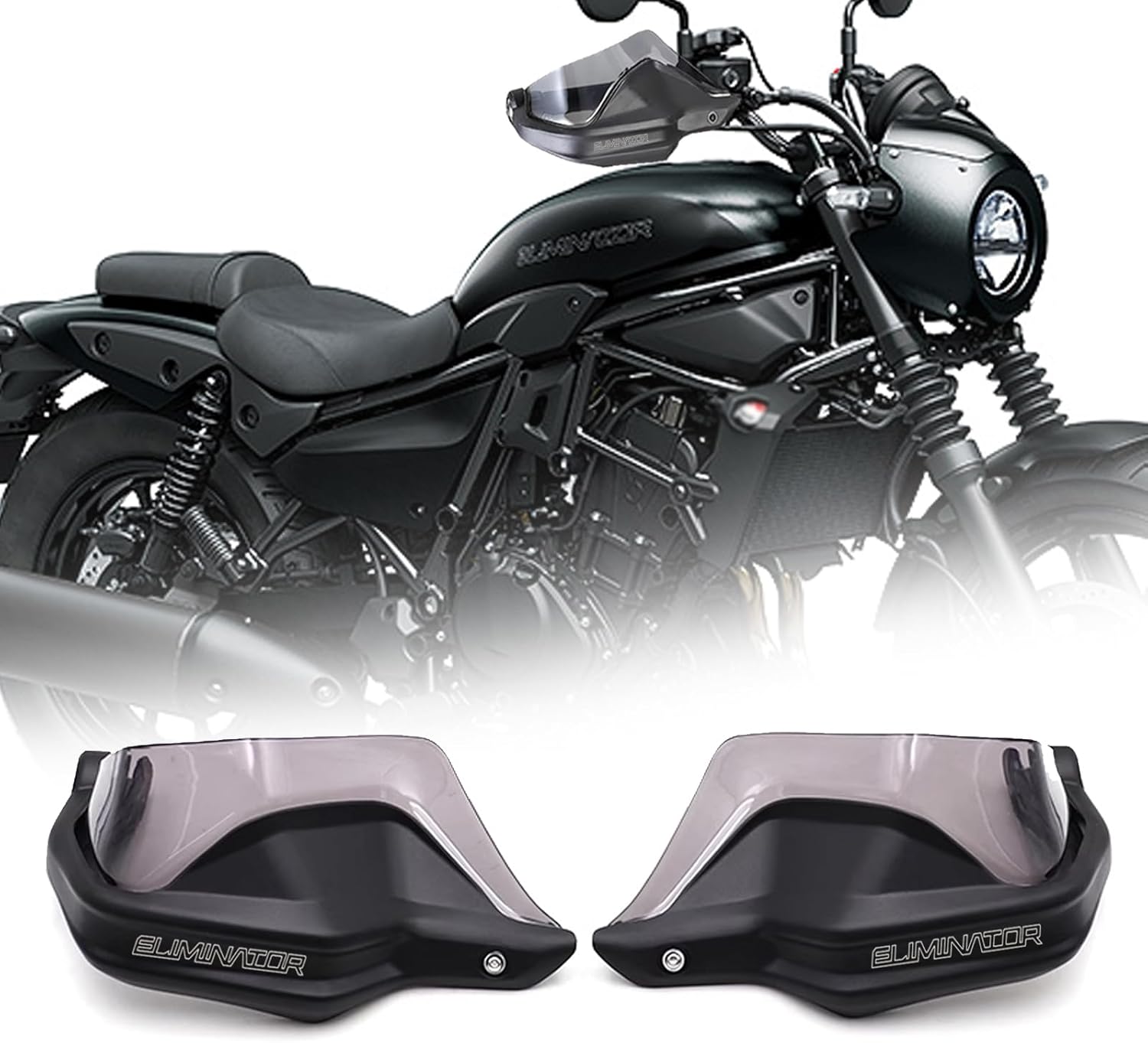 For Eliminator Eliminator SE 400 450 500 SE E400 E450 E500 2025 motorcycle hand guard hand guard windshield Handle both hands windproof eliminator 2023-2025 Motorcycle Accessories (Smoke Gray)