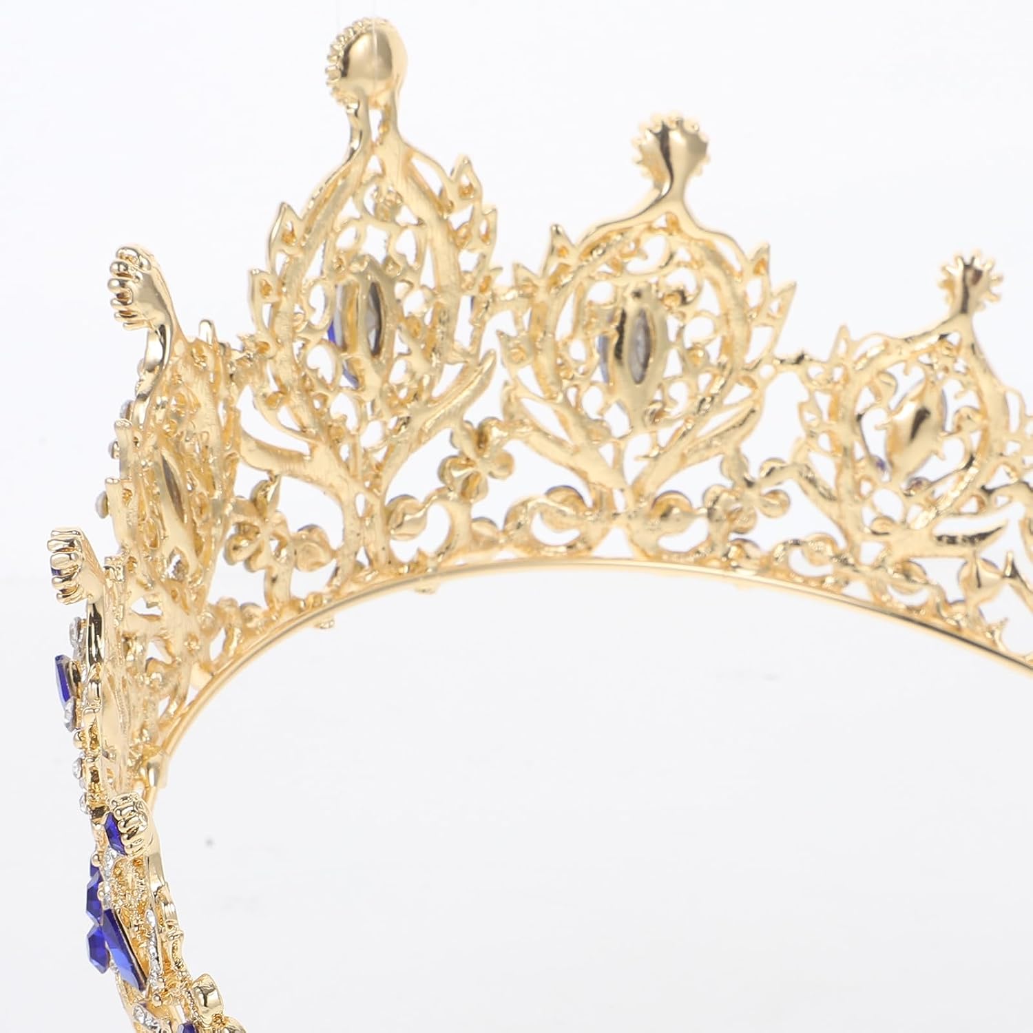SOLUSTRE Delicate Crystal Crown for Bride Wedding Headband with Alloy Material, Easy to Wear and Take, Bridal Hair Accessory for Engagement and Birthday