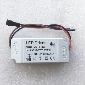 NiSza 13-18W LED Driver 280mA Constant Current Input 90-265V Output DC46-65V Wide Voltage Power Supply LED Downlight Ceiling Light