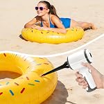 Cordless Vacuum Cleaner-Mini Air Duster, Portable Handheld Vacuum, 3 in1Dry Use Dust Buster & Air Blower for Kitchen, 6500PA Suction,Inflate/Deflate Swim Ring (White)