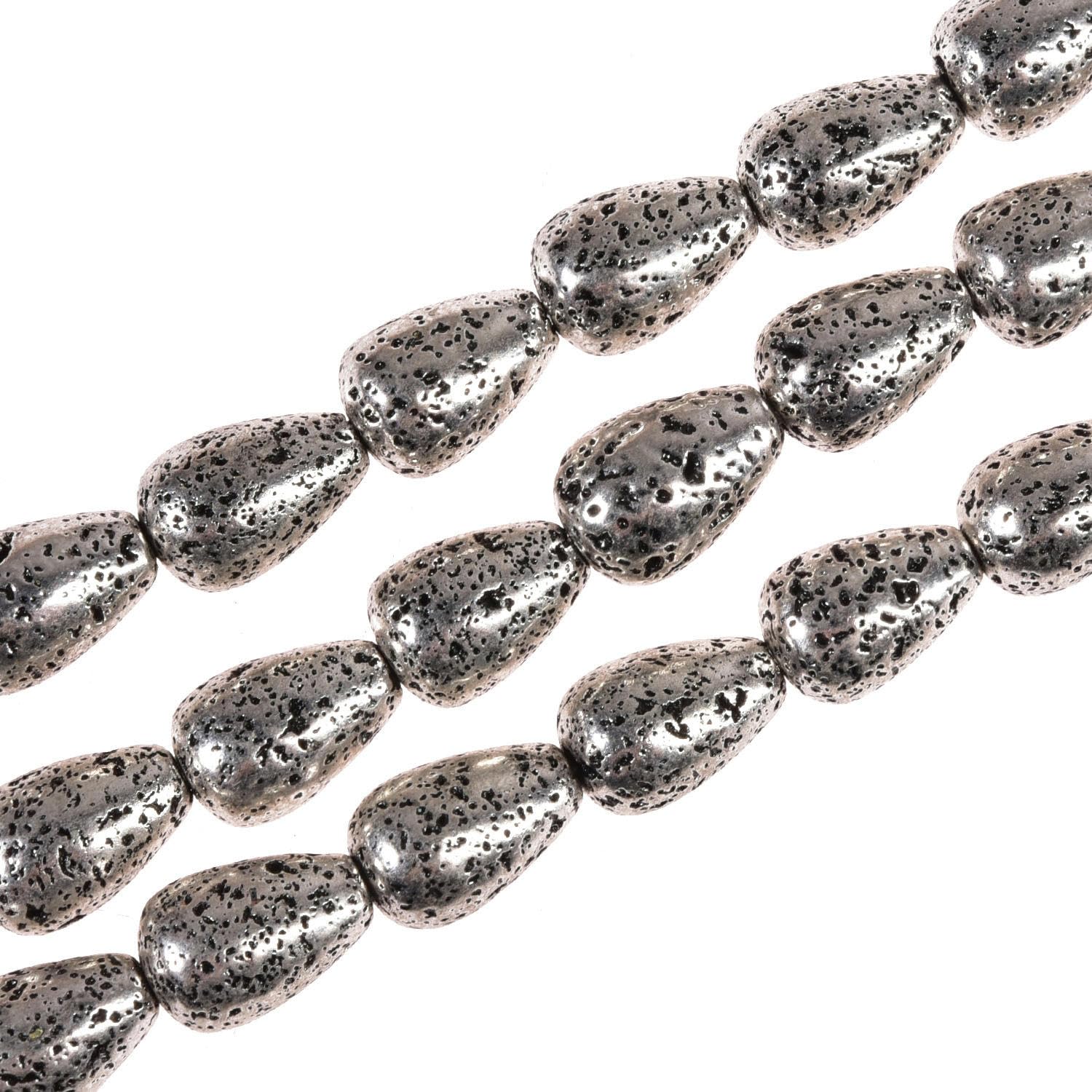 Perles de Lave Goutte d'eau 8x12mm : Finis les Bijoux Trop Légers et Fragiles