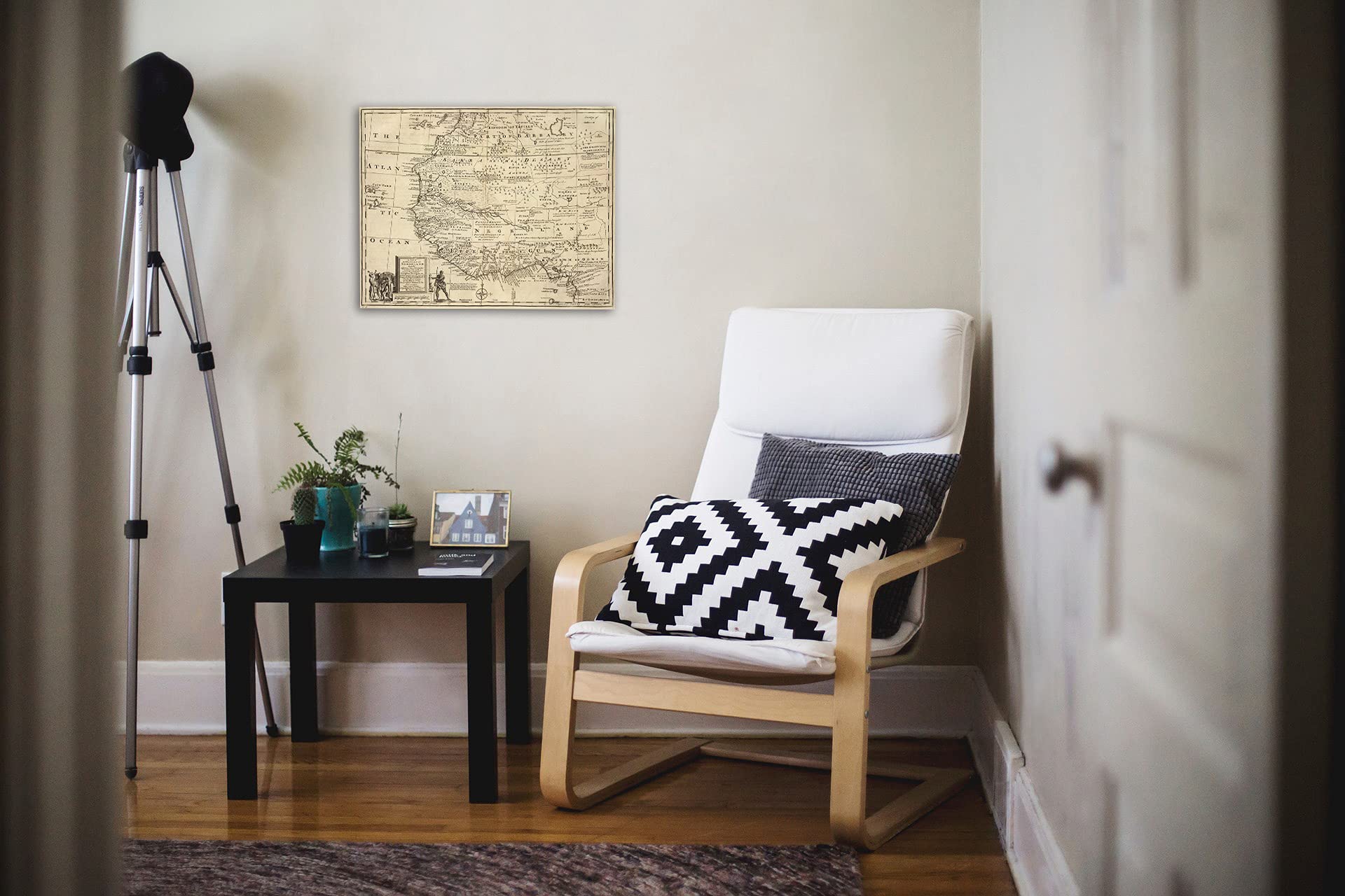Historic Pictoric Mapa: Negroland, países adyacentes, 1747, arte vintage de la pared : 61 x 50 cm