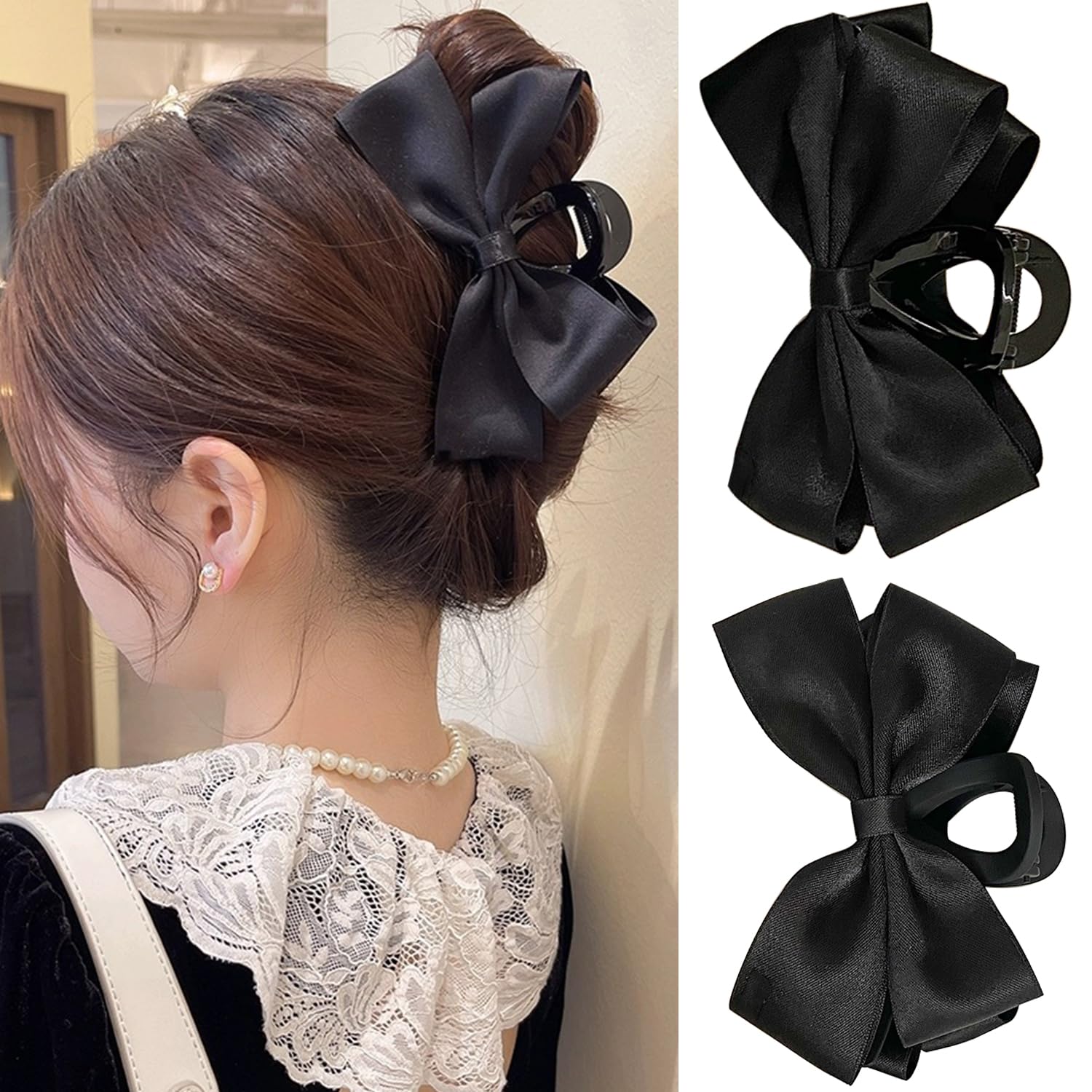 Premium Bow-Knot Claw Hair Clips for Women