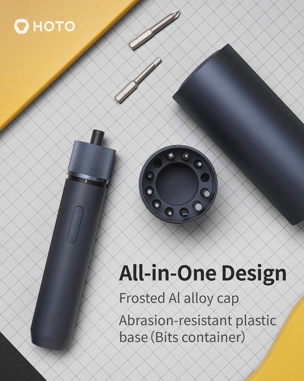 HOTO 3.6V Screwdriver + 24 in 1 Precision Screwdriver