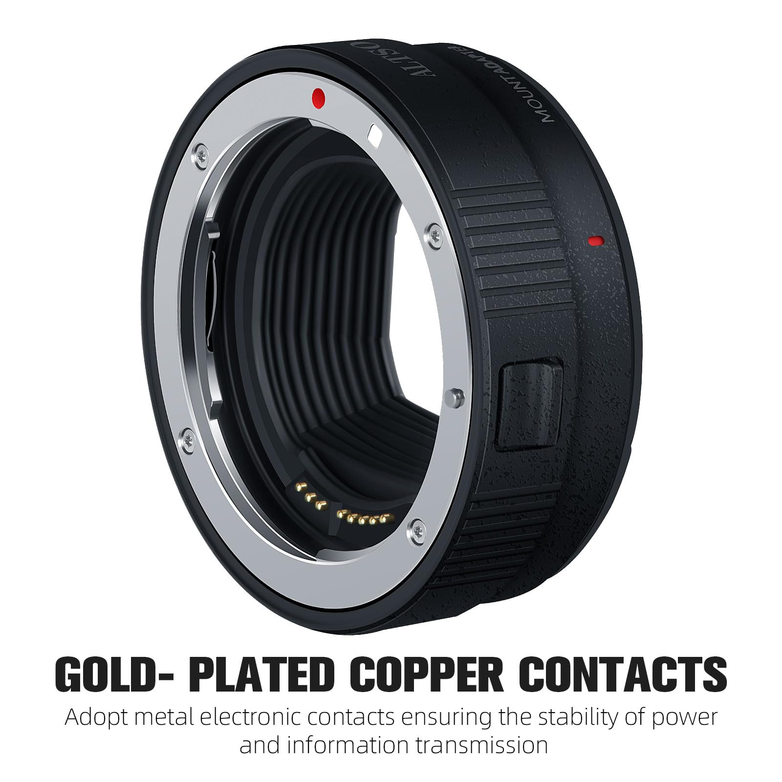 EF-EOS R Auto Focus Lens Mount Adapter with Compatible with EF/EF-S Lens to R Mount Camera EOS R R5 R5C R50 R6 RP R7 R100 C70