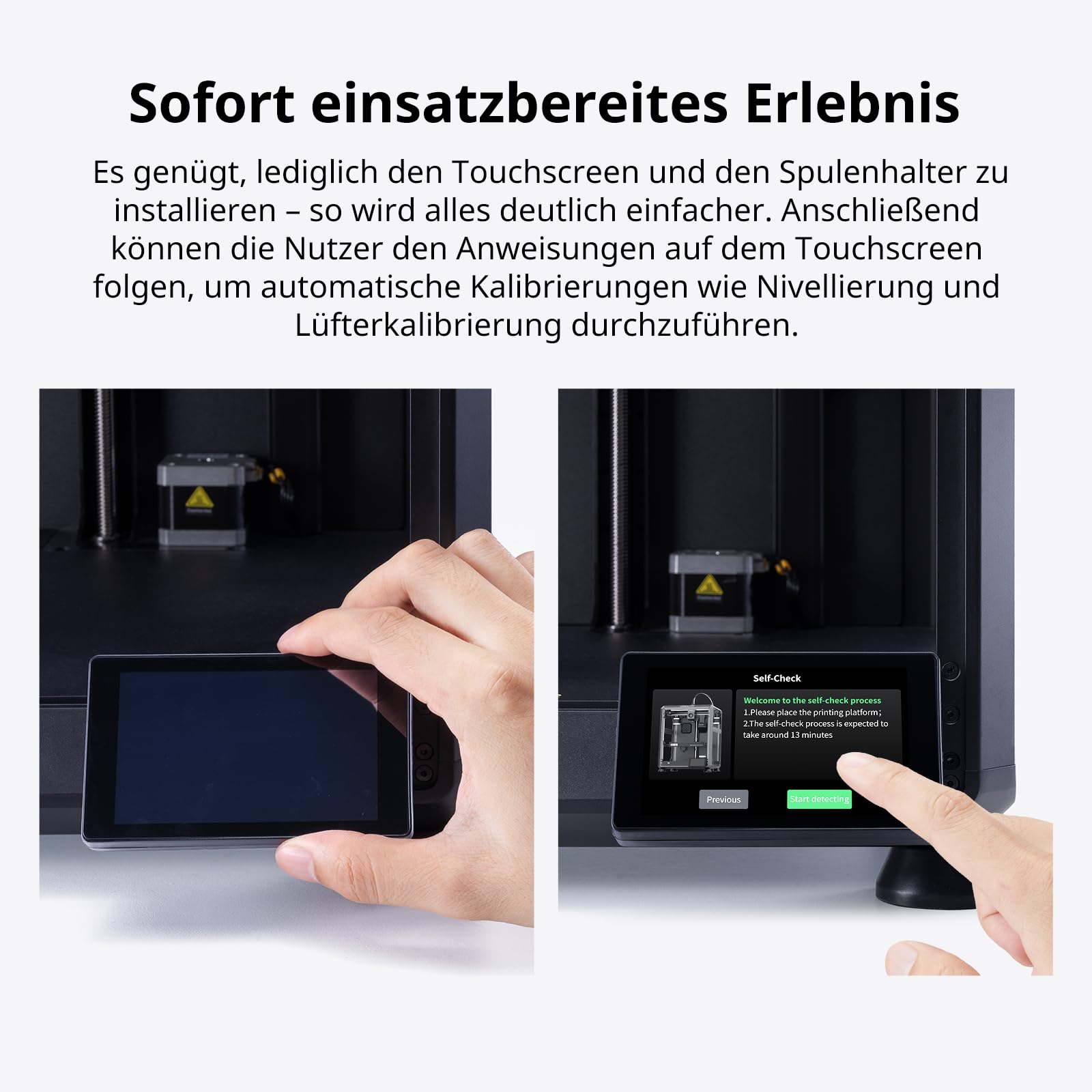 Creality K2 SE 3D-Drucker 2026, bis zu 500 mm/s Hochgeschwindigkeitsdruck, Direktextruder, Auto-Nivellierung, Vibrationskontrolle, 220 × 215 × 245 mm Bauraum