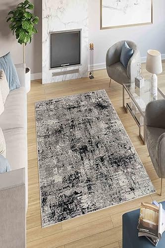 LaModaHome Alfombra antideslizante Alfombra vintage suave, lavable a máquina, para dormitorio, interior y exterior, resistente a las manchas, para