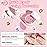 AZUREBEAUTY Nail Repair Kit for Broken Cracked Split Weak Nails, Emergency Easy Quick Fix Crystal Jelly Pink Transparent Dip Powder 28g /1 Oz Quick-Drying Repair Glue 10ml with Nail File & Nail Buffer