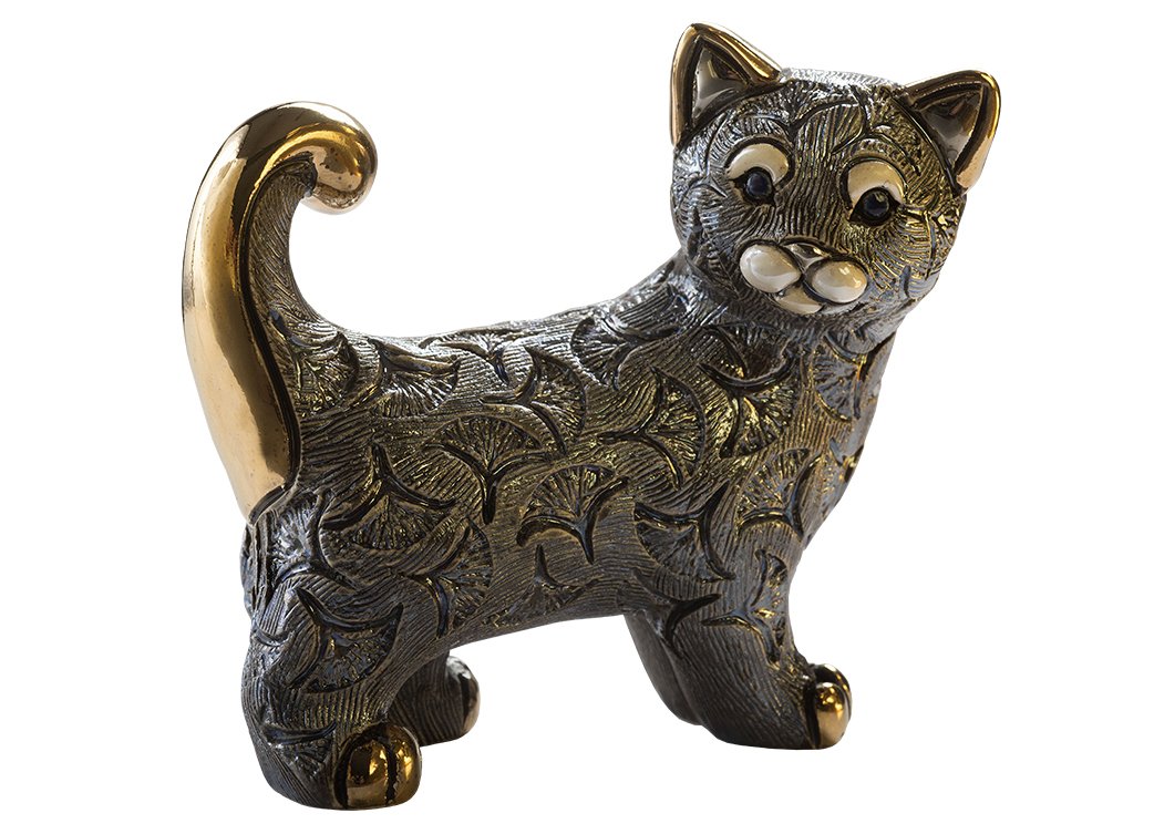 De Rosa Abanico Cat Figurine F213 in Branded Gift Box