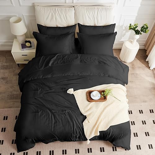 Miniatura 5 de JOKOLO Juego de edredón tamaño King  Juego de cama reversible de 3 piezas, cama King con edredones para todas las estaciones, 1 edredón y 2 fundas